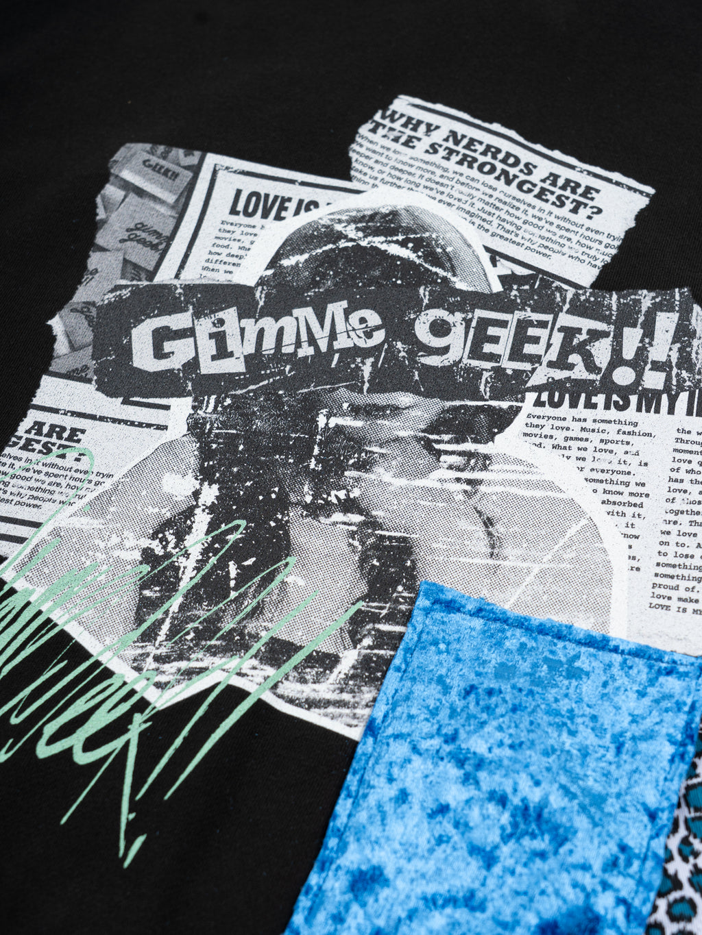 【受注商品】Collage Zip Parka (BLACK)