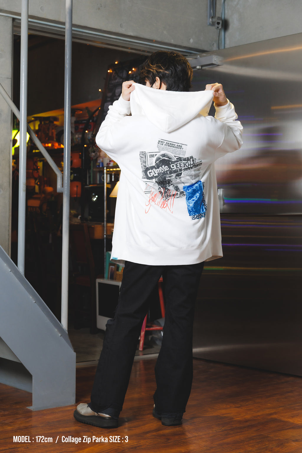 【受注商品】Collage Zip Parka (WHITE)