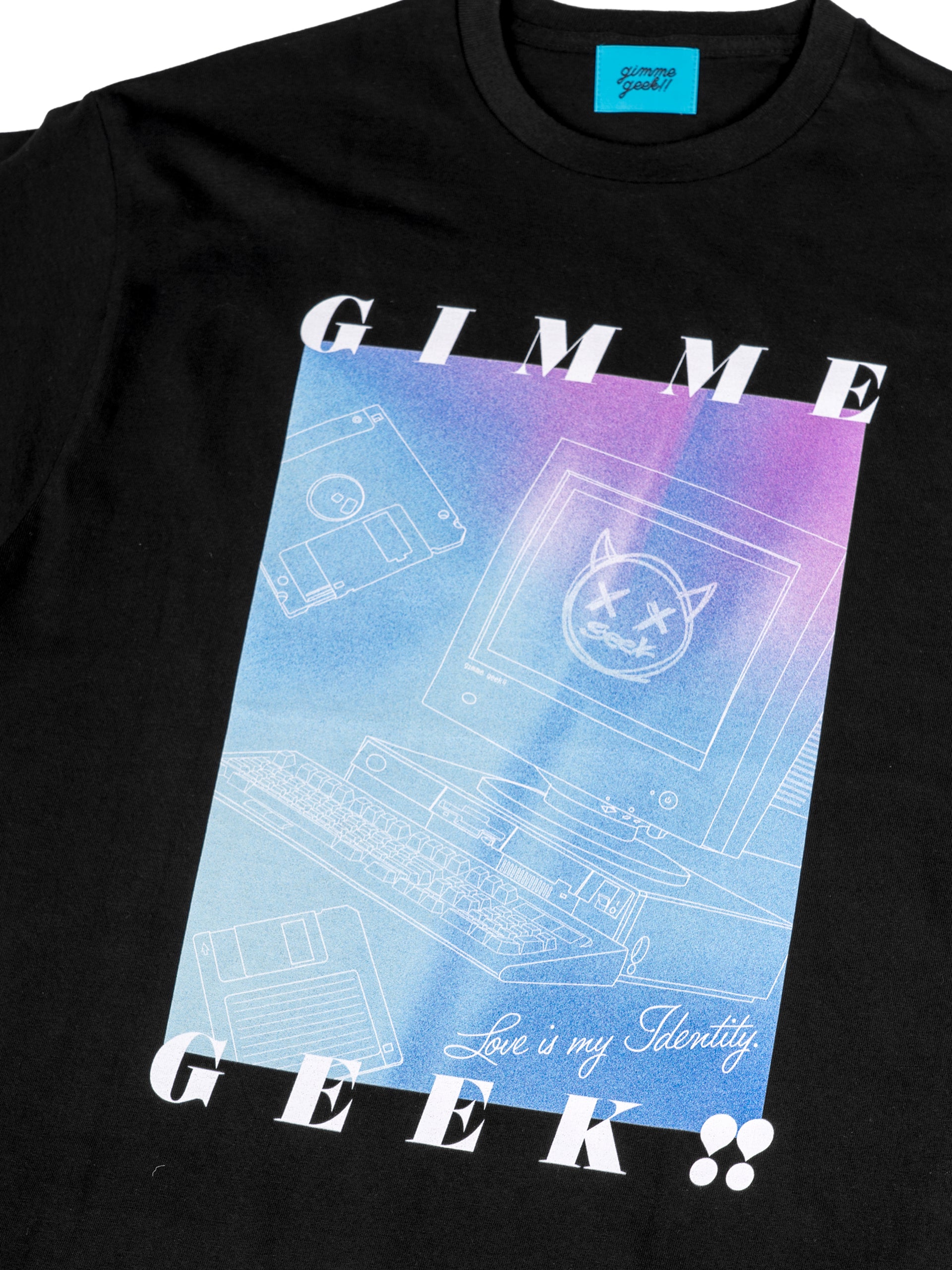 Print S/S Tee (BLACK) – gimmegeek!! ONLINE SHOP